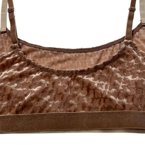 SKIMS Velvet Logo Scoop Bralette Sienna Womens Small - Picture 6 of 10